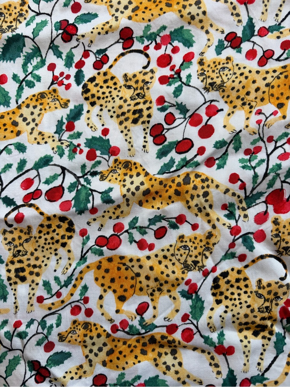 J.Crew Pajama Pants Soft-shine holiday jungle elastic waist preppy XL